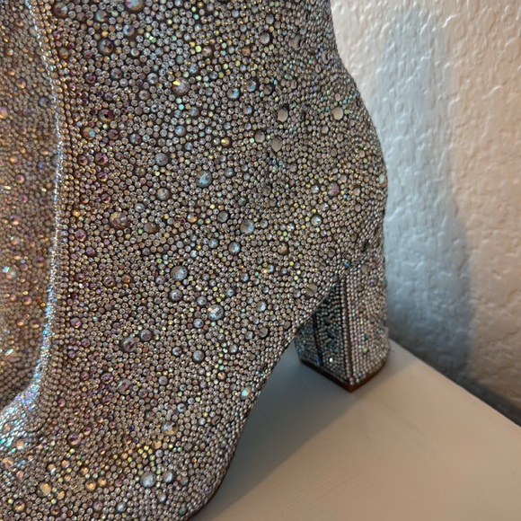 Rhinestone Betsey Johnson ankle boots - Picture 2 of 5